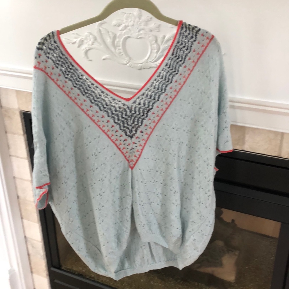 FP short sleeve sweater NWT